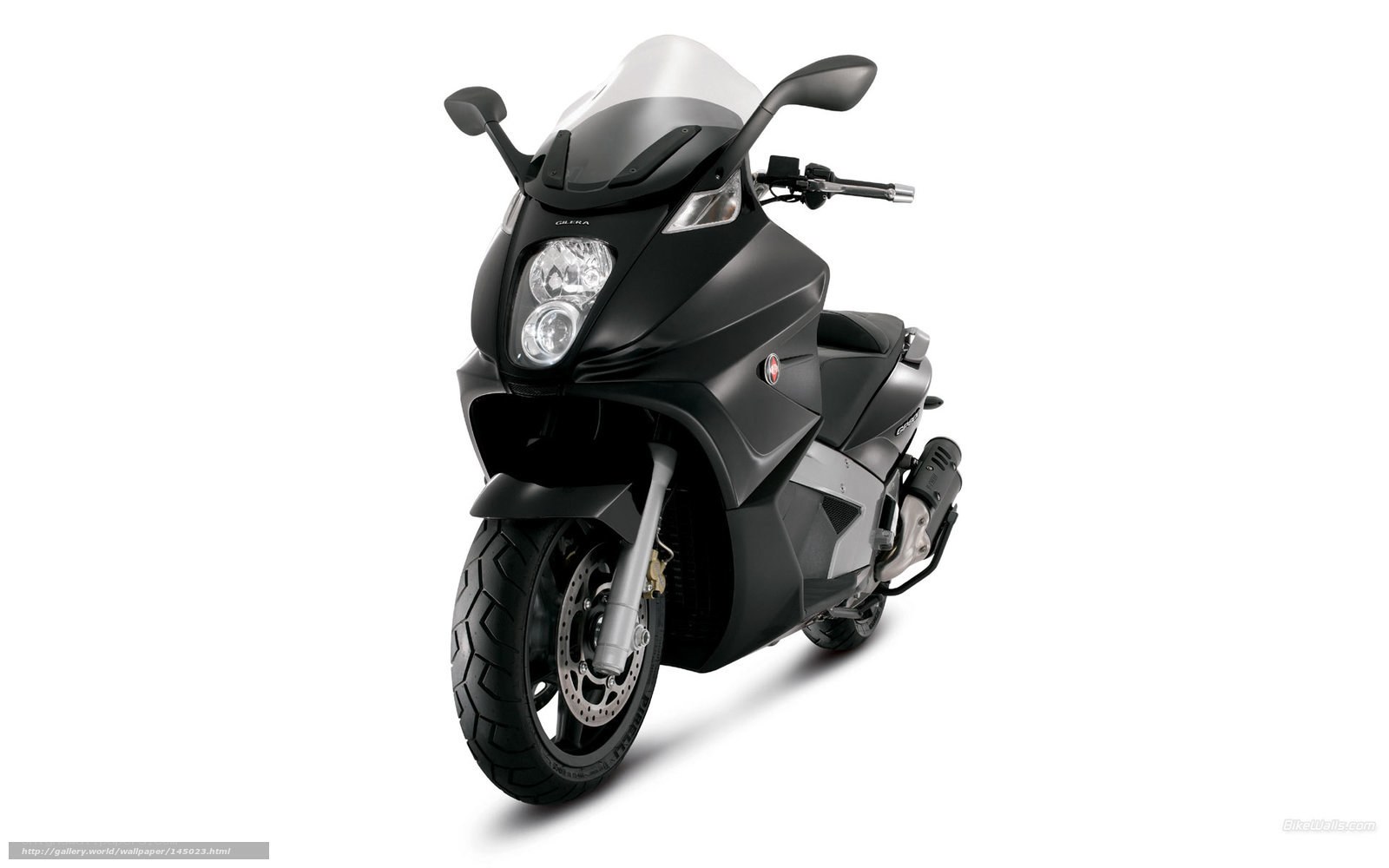 black scooter motorcycle