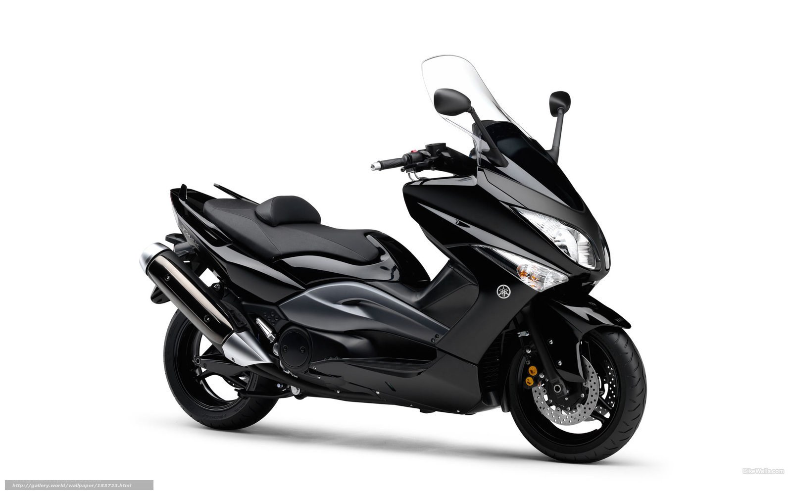 black scooter motorcycle