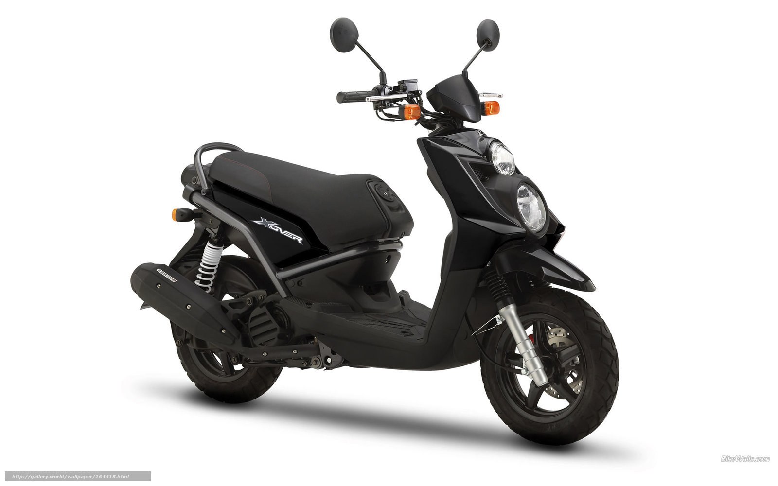 black scooter motorcycle
