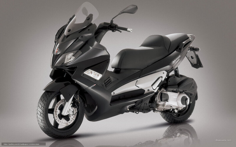 Black Scooter Motorcycle — Neutral, Photograph, Windshield