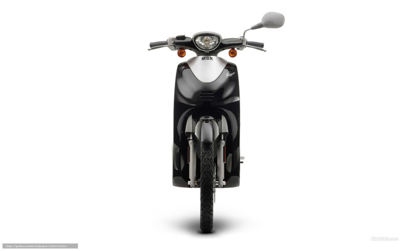 Black Scooter — Neutral, Photograph, Handlebars, Headlight, Mirror