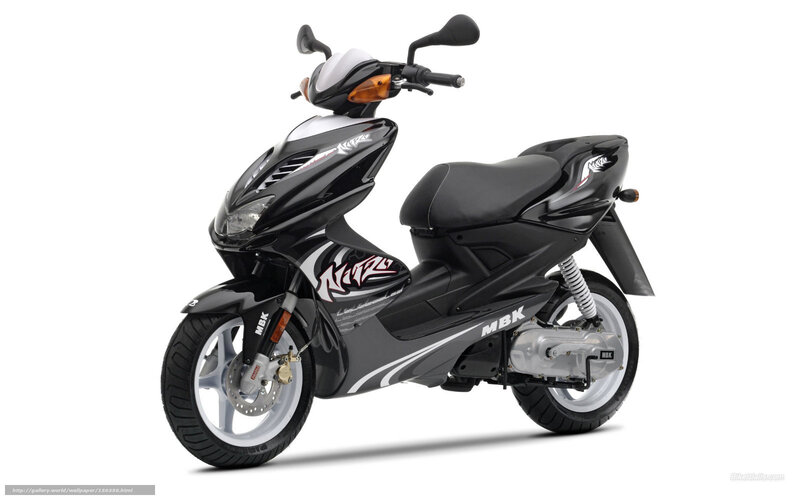 Black Scooter — Neutral, Photograph, Handlebars, Seat