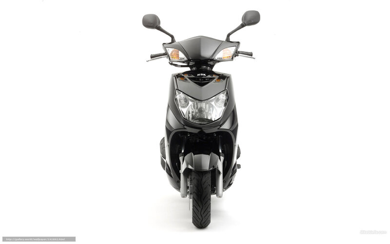 Black Scooter — Neutral, Photograph, Handlebars
