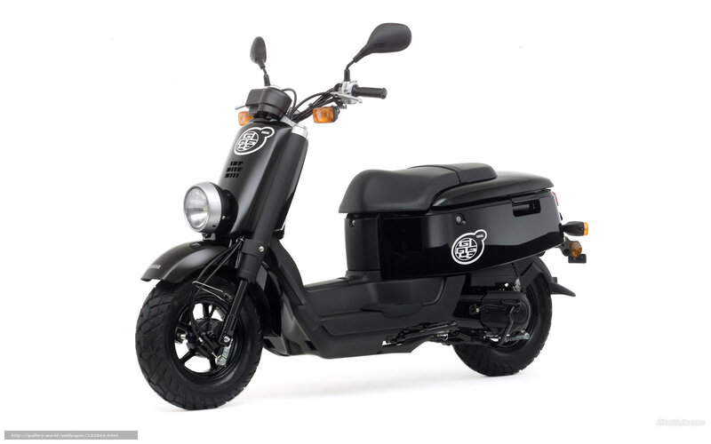 Black Scooter — Neutral, Photograph, Headlight, Seat, Mirror
