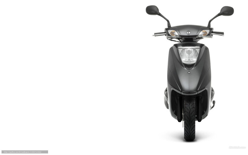 Black Scooter — Neutral, Photograph, Headlight