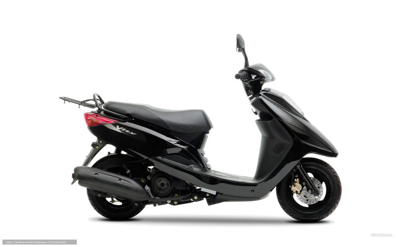 Black Scooter — Neutral, Photograph, Seat, Exhaust, Rearview Mirror