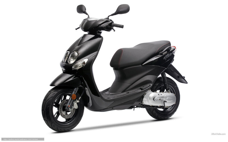 Black Scooter — Neutral, Photograph, Seat, Headlight, Engine