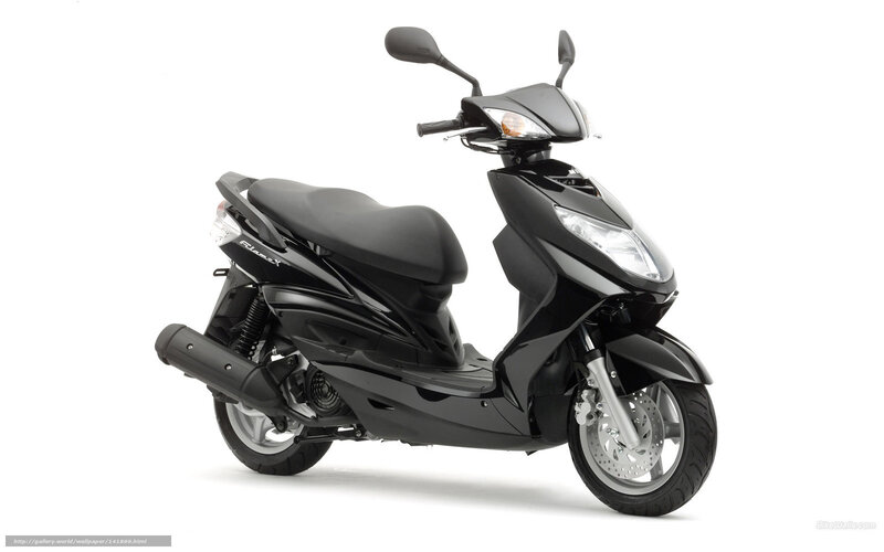 Black Scooter — Neutral, Photograph, Seat, Headlight, Mirror