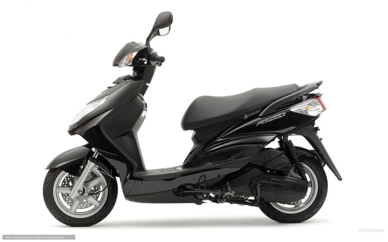 Black Scooter — Neutral, Photograph, Seat, Headlight, Wheel