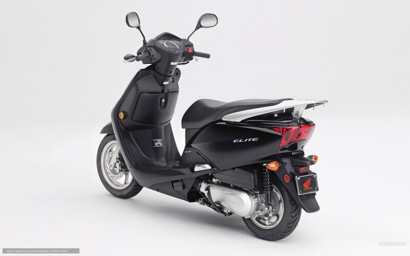 Black Scooter — Neutral, Photograph, Seat, Mirrors