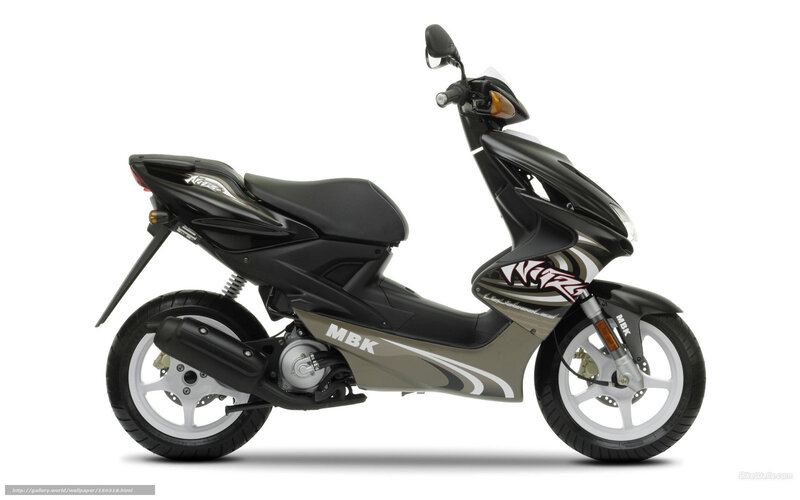 Black Scooter — Neutral, Photograph, Seat, Wheel, Handlebar