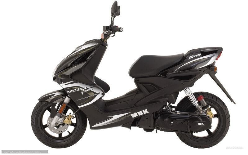 Black Scooter — Neutral, Photograph, Seat, Wheel, Mirror