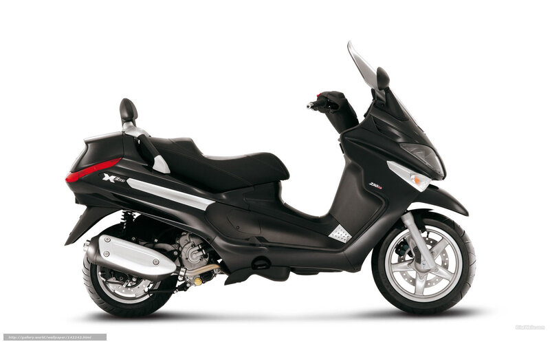 Black Scooter — Neutral, Photograph, Seat, Wheel