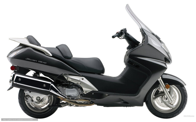 Black Scooter — Neutral, Photograph, Seat, Windshield
