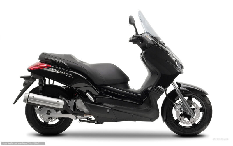 Black Scooter — Neutral, Photograph, Windshield, Exhaust Pipe, Rear Light