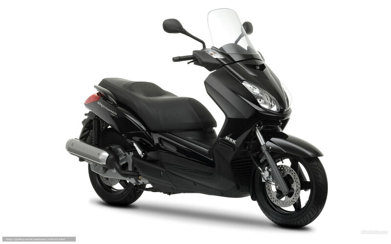 Black Scooter — Neutral, Photograph, Windshield, Exhaust Pipe, Rearview Mirror