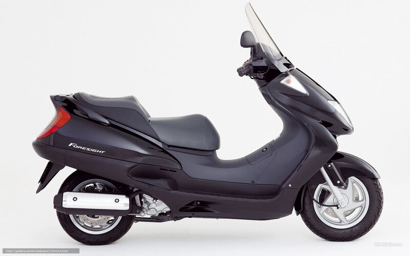 Black Scooter — Neutral, Photograph, Windshield, Exhaust Pipe, Seat
