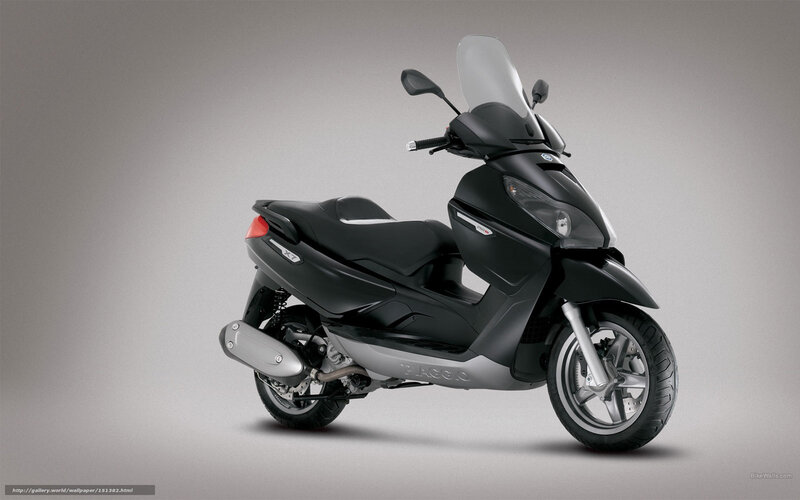 Black Scooter — Neutral, Photograph, Windshield, Exhaust