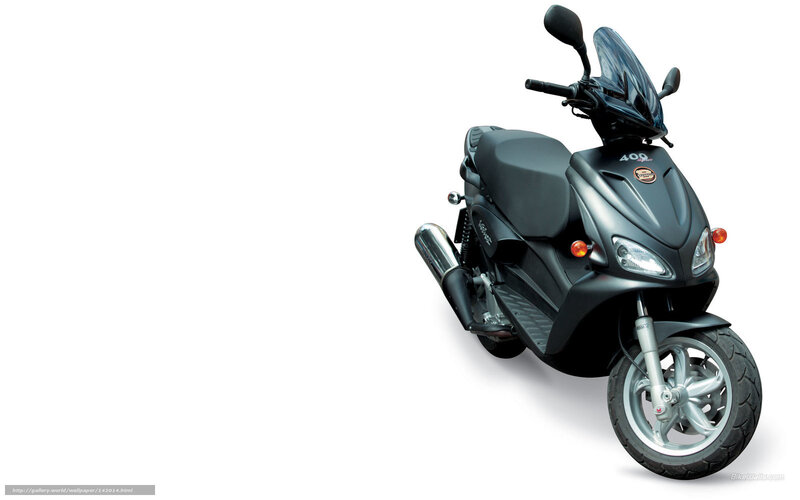 Black Scooter — Neutral, Photograph, Windshield, Headlight