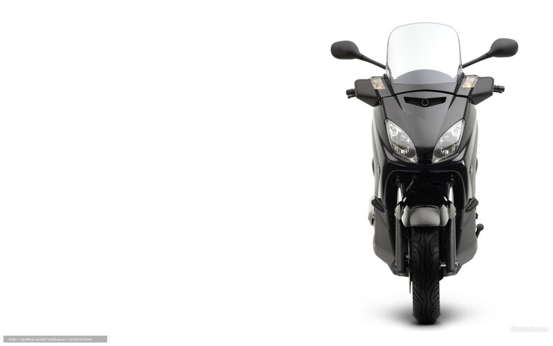 Black Scooter — Neutral, Photograph, Windshield, Headlights