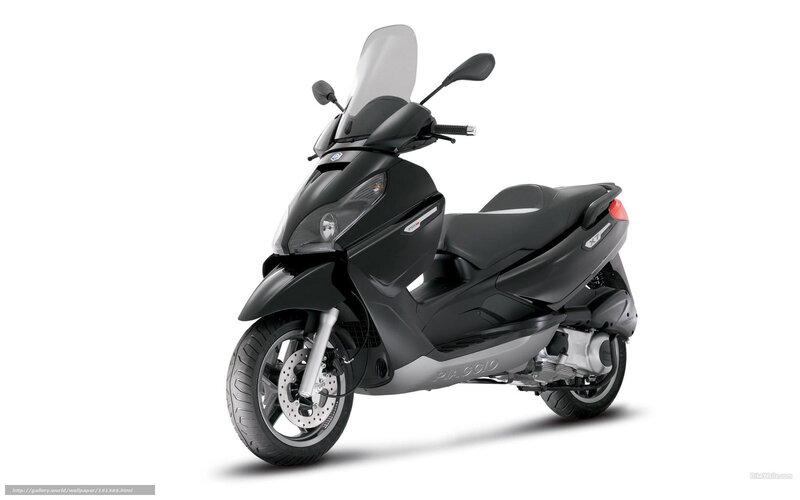 Black Scooter — Neutral, Photograph, Windshield, Mirror
