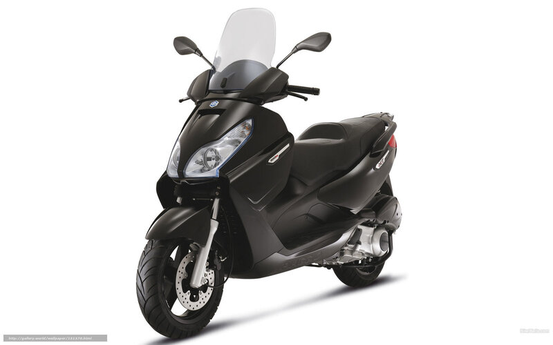 Black Scooter — Neutral, Photograph, Windshield, Mirrors, Seat