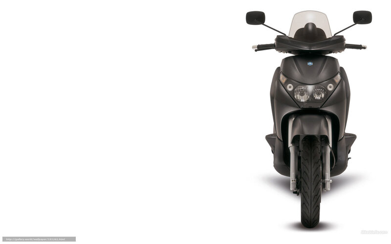 Black Scooter — Neutral, Photograph, Windshield, Mirrors