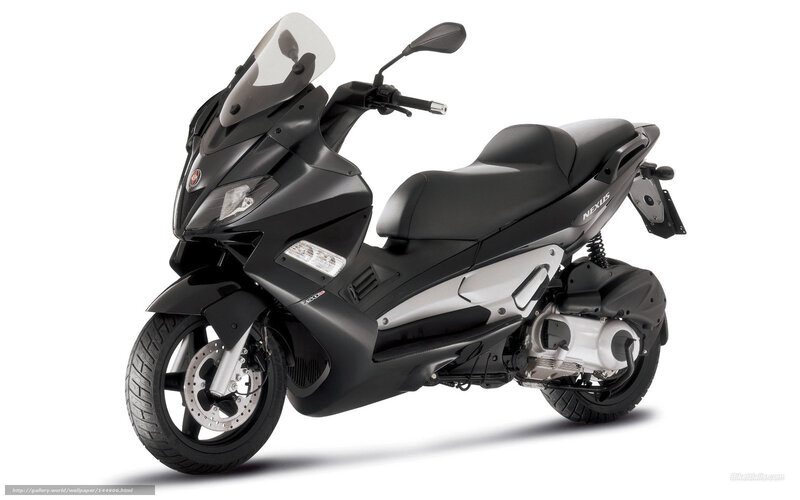 Black Scooter — Neutral, Photograph, Windshield, Seat, Engine