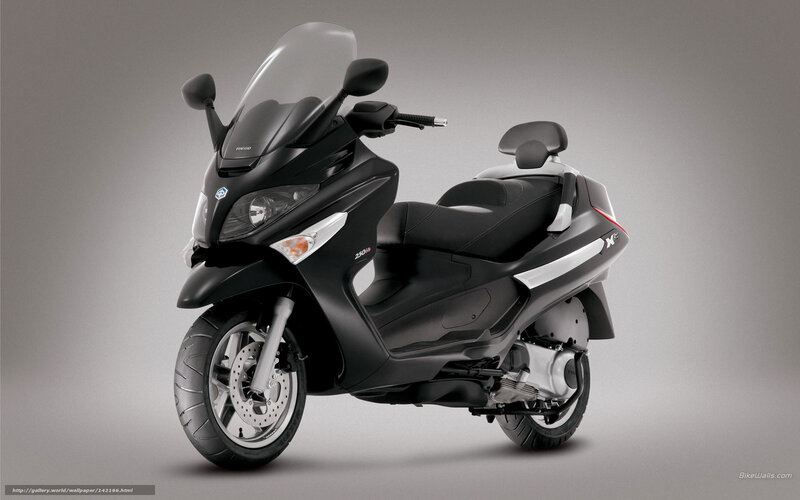 Black Scooter — Neutral, Photograph, Windshield, Seat, Mirror