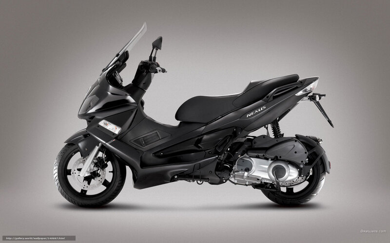 Black Scooter — Neutral, Photograph, Windshield