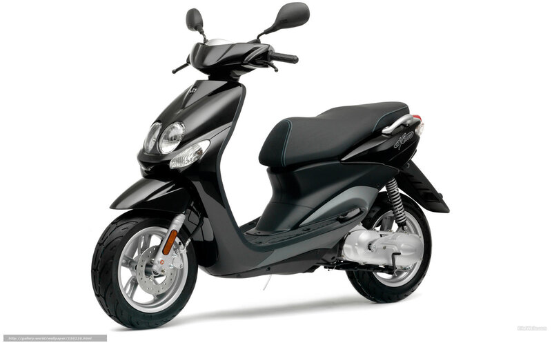black scooter on white background