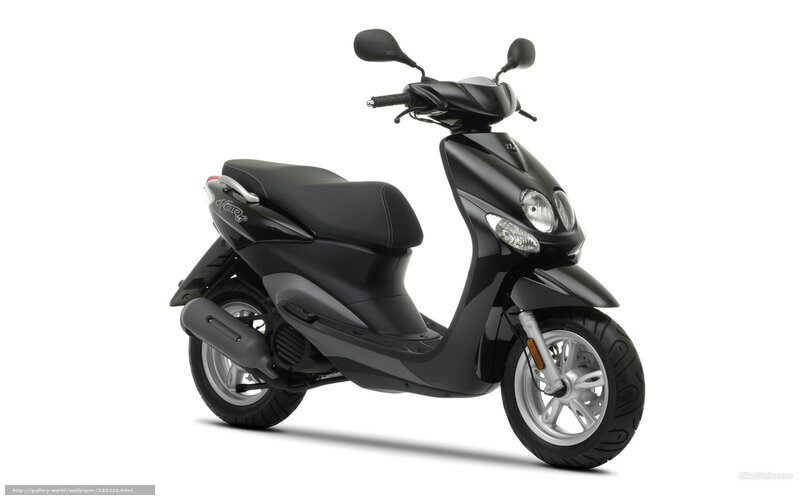 black scooter on white background