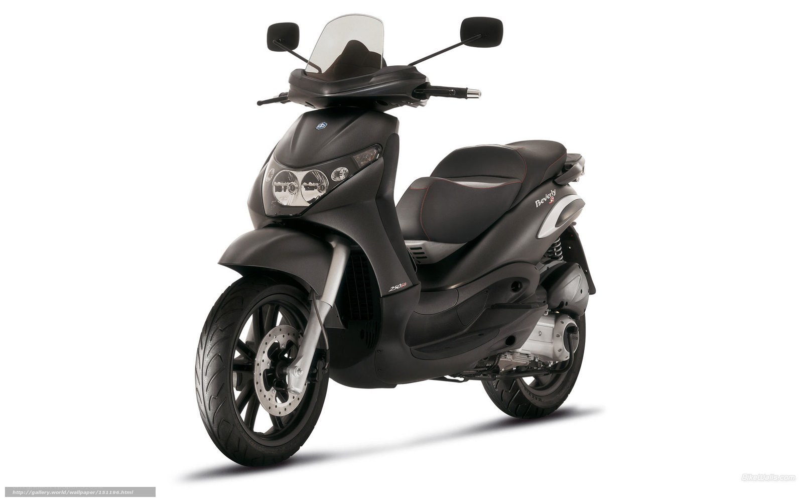 black scooter on white background