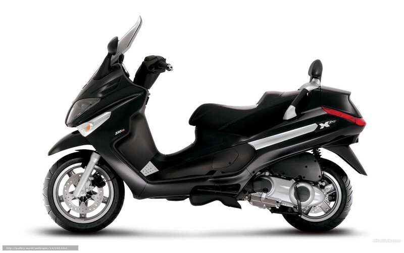 Black scooter side profile