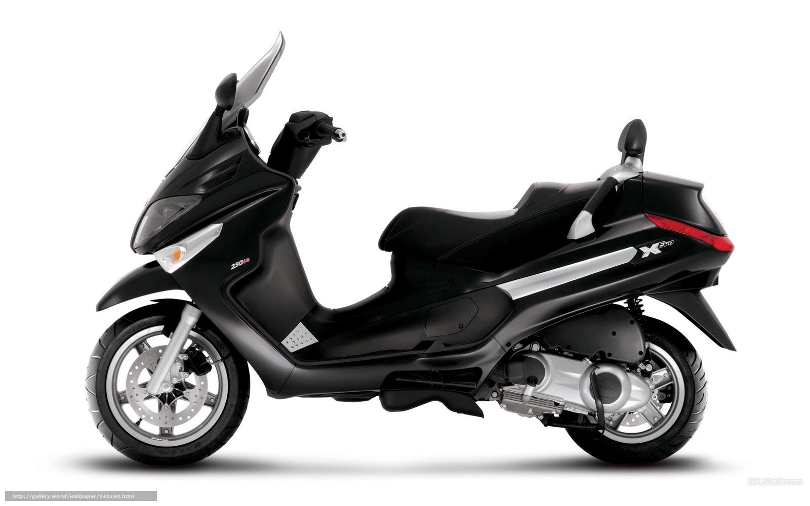 Black scooter side profile