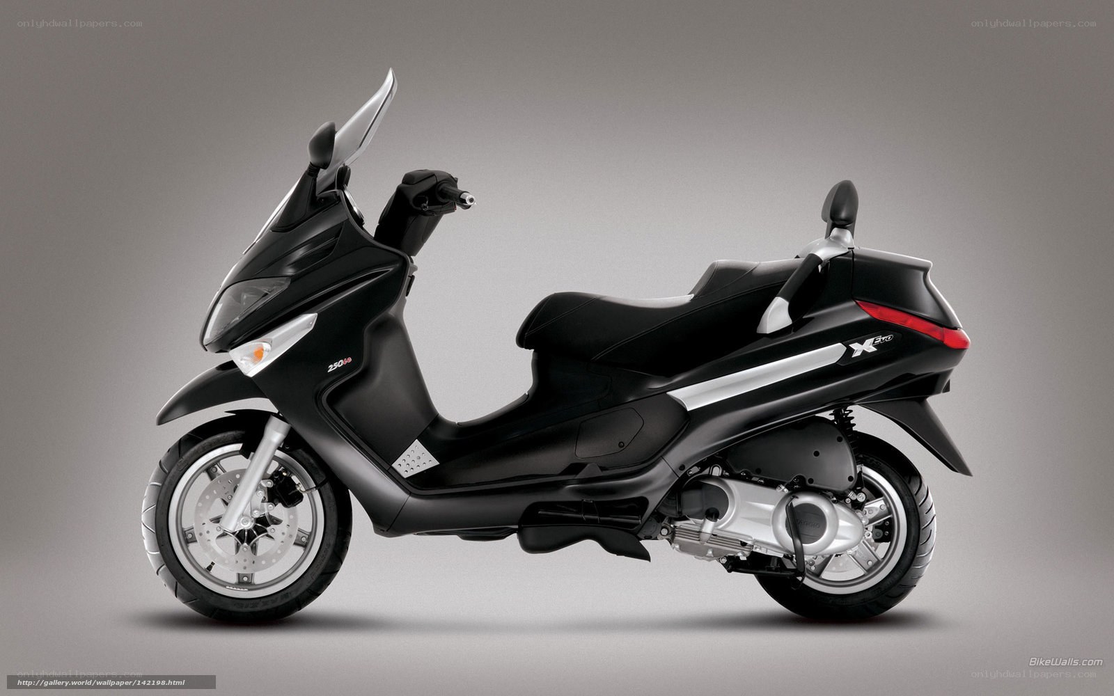 black scooter side profile