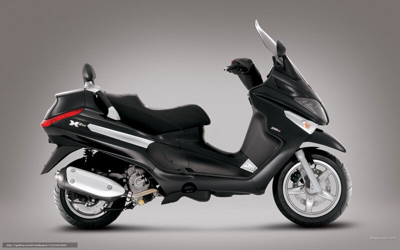 Black scooter side profile