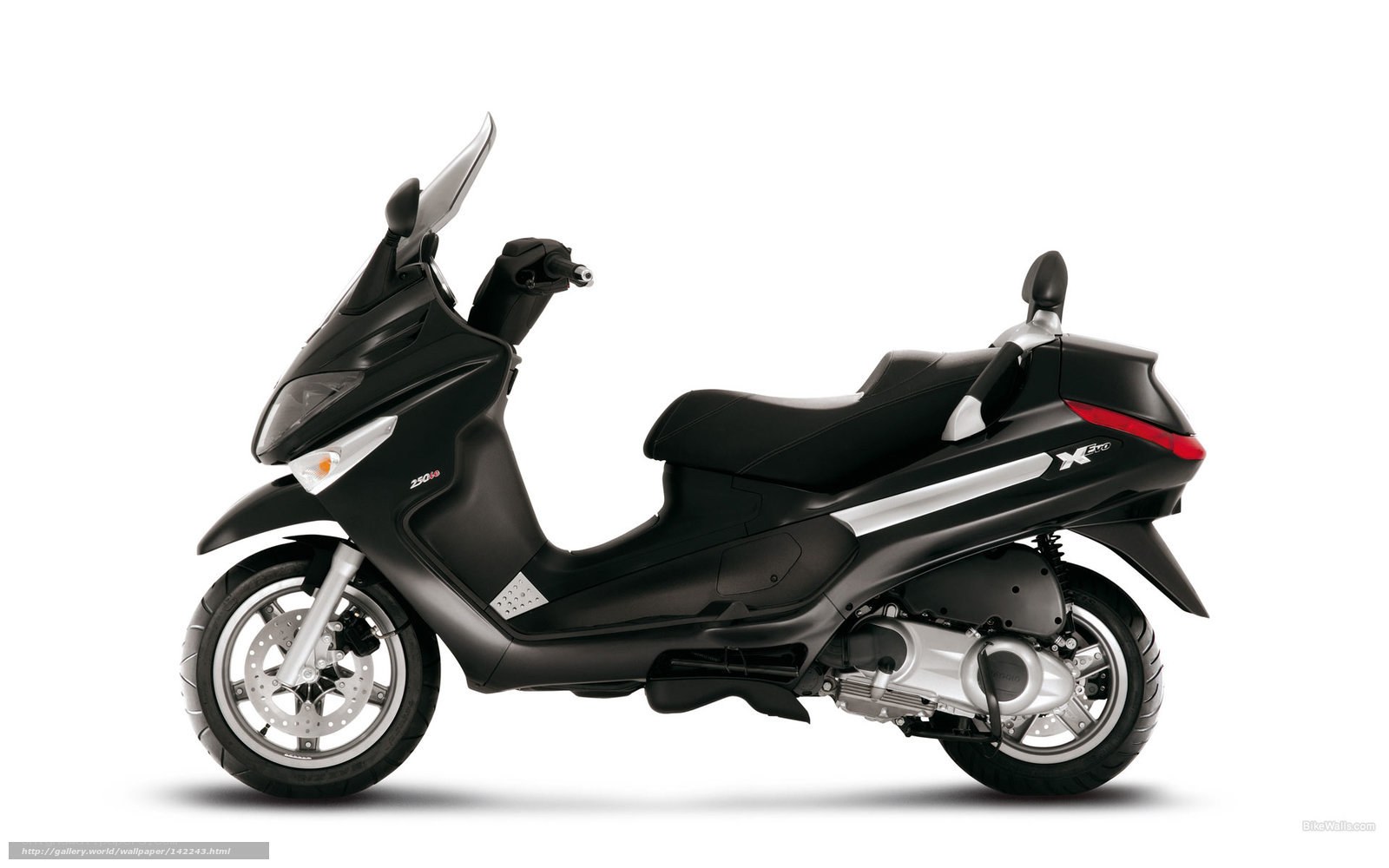 Black scooter side profile