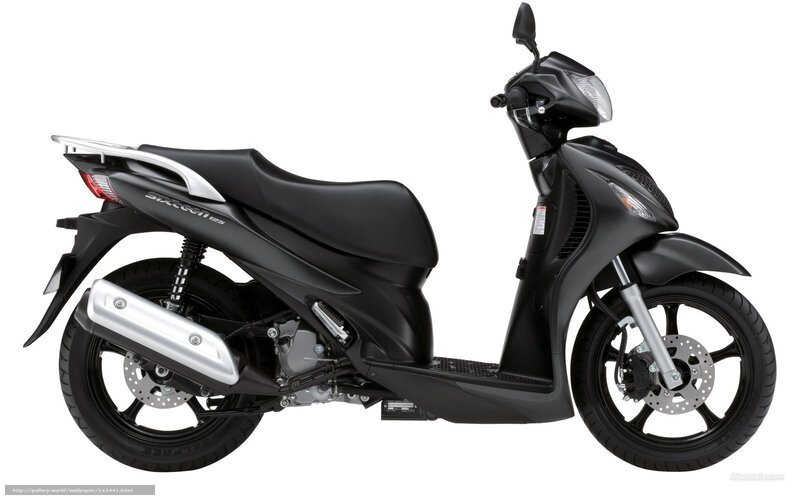 black scooter side profile