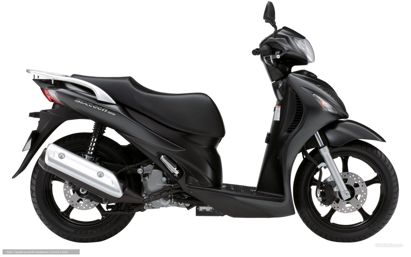 black scooter side profile