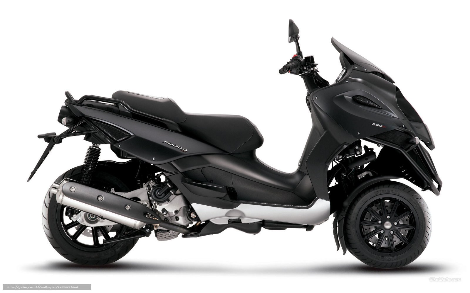 Black scooter side profile