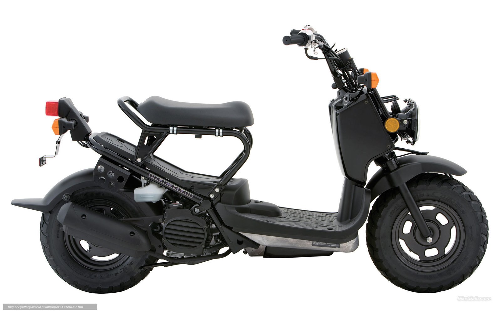 black scooter side profile