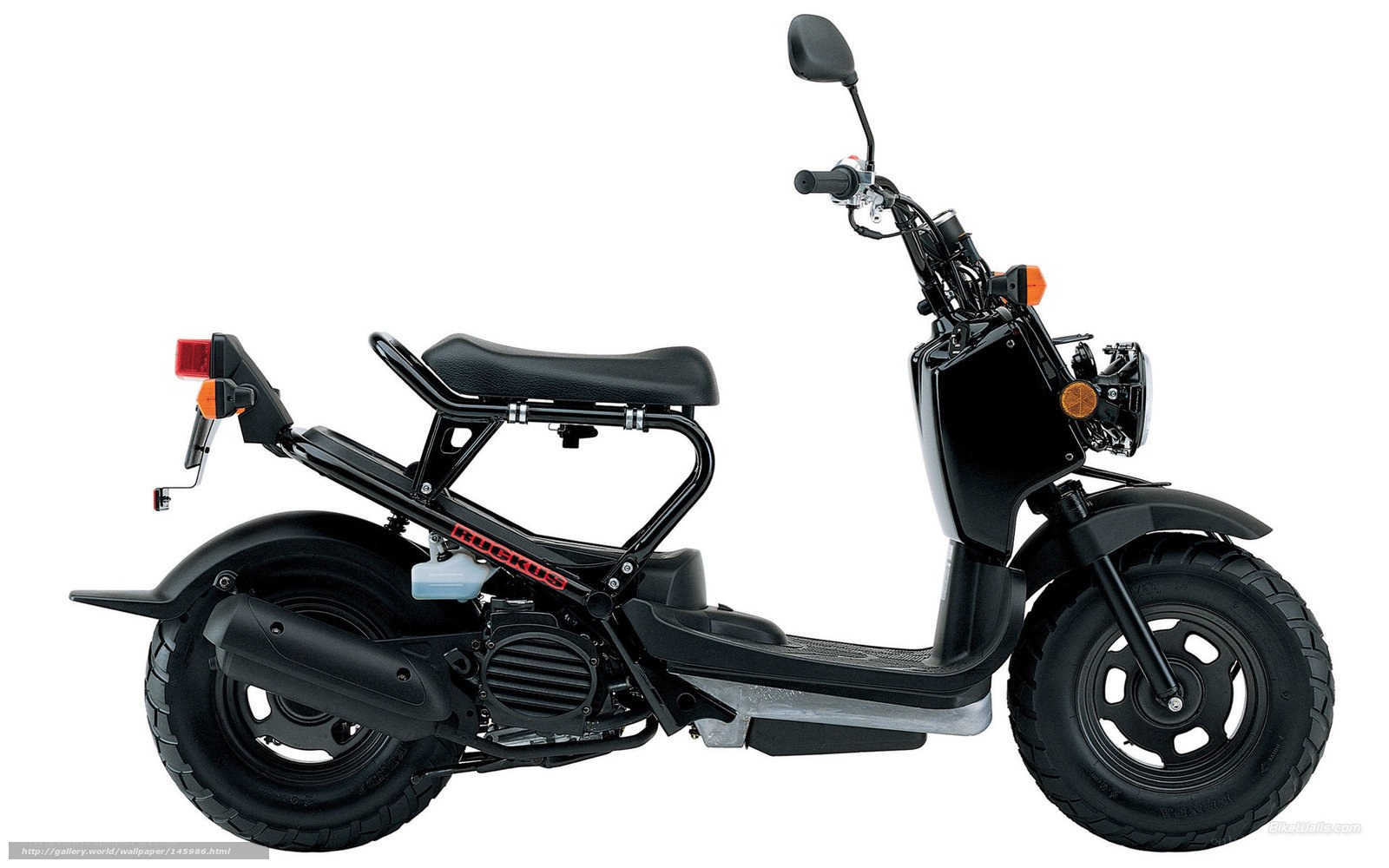 Black scooter side profile