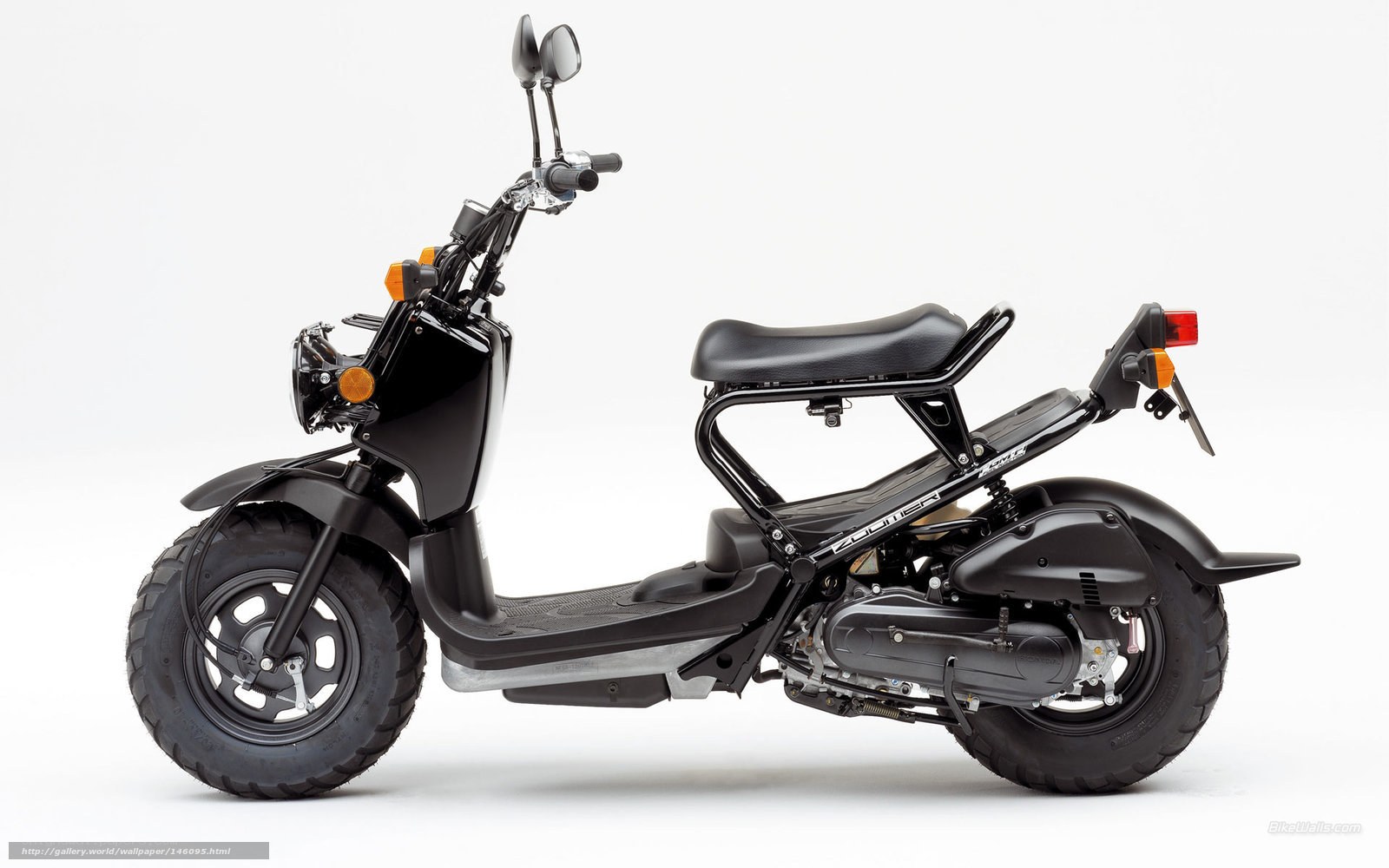 black scooter side profile