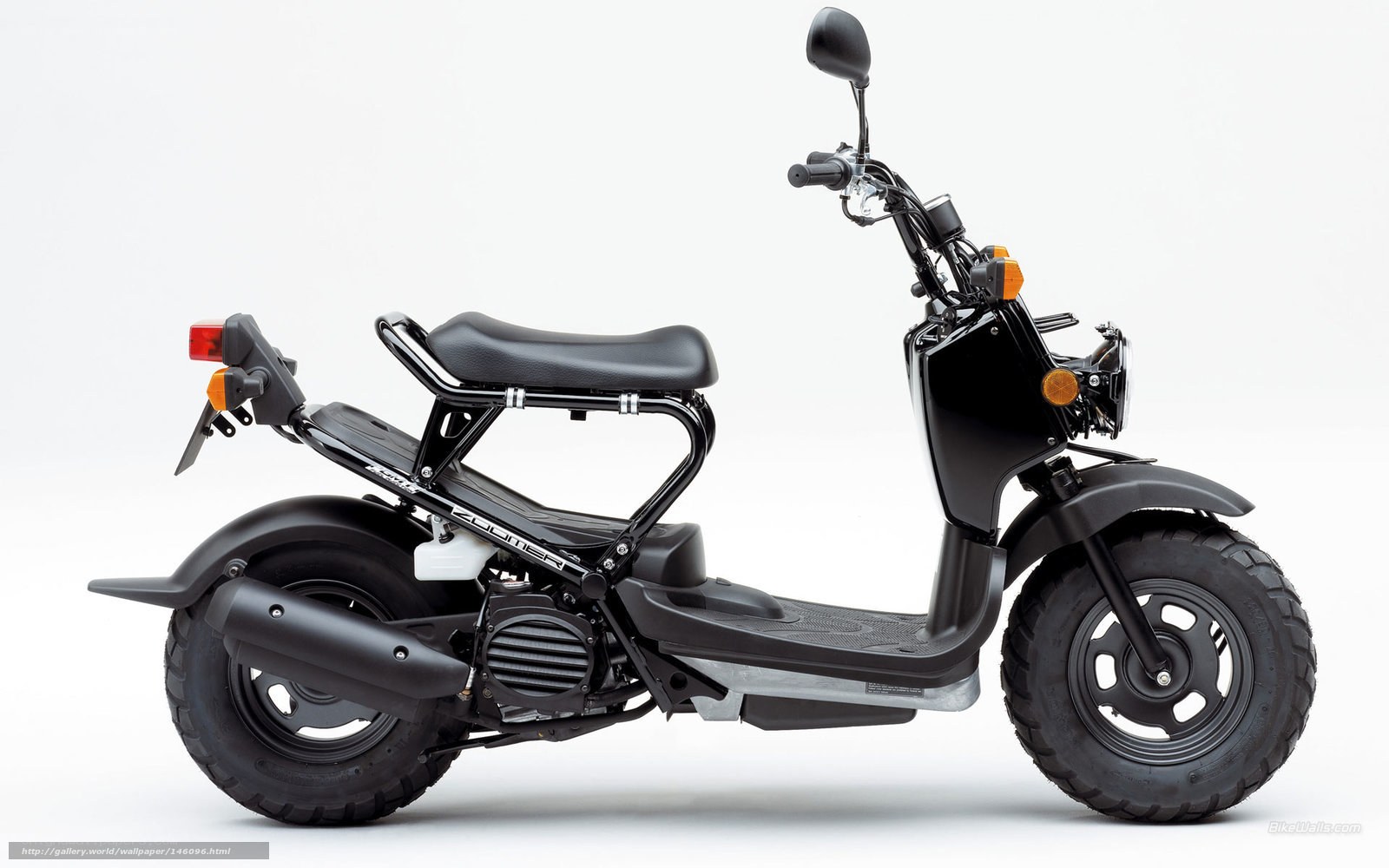 black scooter side profile