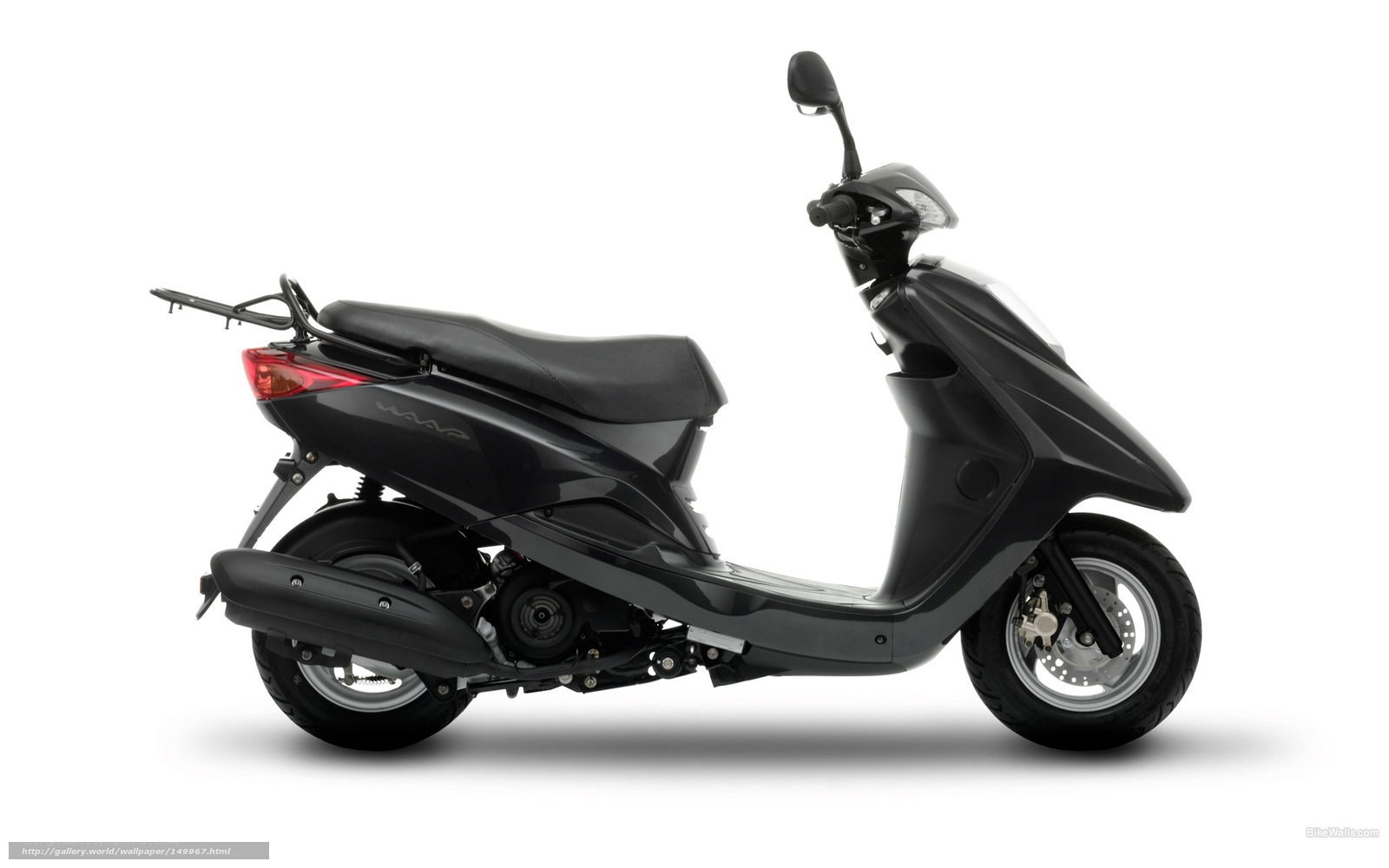 black scooter side profile