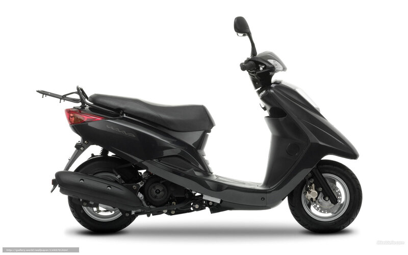 black scooter side profile