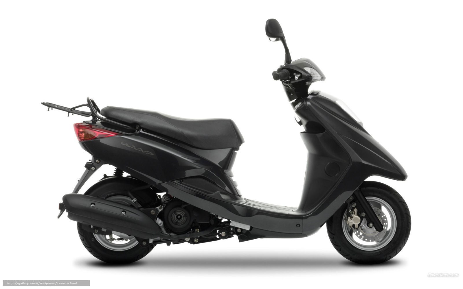 black scooter side profile