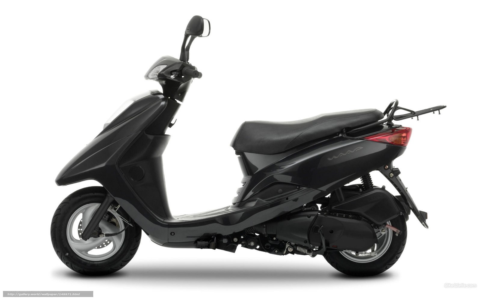 black scooter side profile