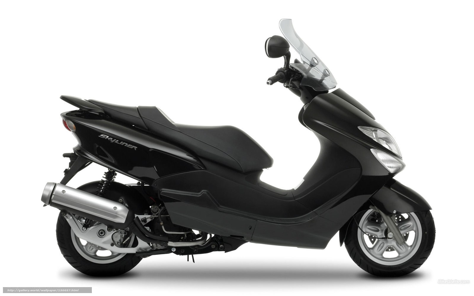 Black scooter side profile